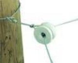 Gallagher Porcelain Round Doughnut Electric Fence Insulator with wire