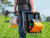 Farmer with a Gallagher S400 Solar fence Charger and step in posts