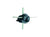 G65604 Black Gallagher Ring Top Post Screw-on Claw Fence Insulator 