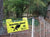 chicken netting Electric Fence Warning Sign